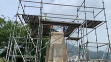 Comienza la instalaci&oacute;n de la estatua de Sebasti&aacute;n de Belalc&aacute;zar