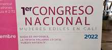 La primera mujer edil trans de Colombia estuvo presente en el 1er congreso nacional  en Cali