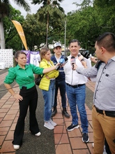 Segundo &lsquo;d&iacute;a sin carro y sin moto&rsquo; inici&oacute; con ciclopaseo desde el parque de Las Banderas hasta la Plazoleta Jairo Varela