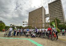 Bicipaseo desde el coraz&oacute;n del deporte, buena prueba en el segundo D&iacute;a sin carro y moto en Cali