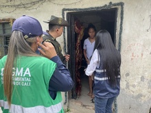 Equipo de protecci&oacute;n animal, presente en los jarillones