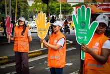 Promotores de Convivencia Vial contin&uacute;an su trabajo pedag&oacute;gico en las calles de Cali