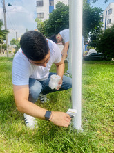 Por segunda vez en 2022, Datic embellece el parque Colseguros Andes