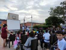 Habitantes de Llano Verde recuperan el parque El &Aacute;rbol, con jornadas de cine y teatro