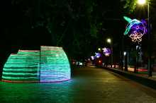 El alumbrado est&aacute; en la Plazoleta del Correo y el Parque Lineal R&iacute;o. 