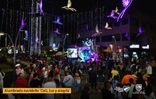 El centro de la capital vallecaucana  se llena de luz y alegr&iacute;a con el alumbrado navide&ntilde;o. 