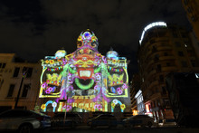 Otra innovaci&oacute;n de este espect&aacute;culo de luces son los mapping que se presentan cada 30 miniutos en la Plaza de Cayzedo.