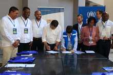 Firmada carta para el acuerdo de proyectos de apoyo a la poblaci&oacute;n migrante, desplazada y refugiada