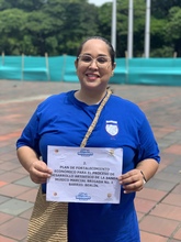 Banda m&uacute;sico marcial del Barrio Berl&iacute;n recibe sus insumos musicales