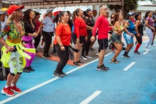 Cale&ntilde;os y visitantes disfrutaron de la jornada inaugural de la Feria Deportiva 2022