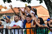 Francia M&aacute;rquez no se perdi&oacute; el desfile del Cali Viejo