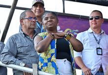 Francia M&aacute;rquez no se perdi&oacute; el desfile del Cali Viejo