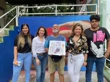 Manos colmadas de amor llenaron de color las paredes del Geri&aacute;trico San Miguel