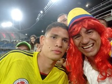 Hay una princesa que no abandona a las selecciones colombianas de f&uacute;tbol  ni a sol ni a sombra