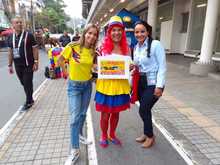 Hay una princesa que no abandona a las selecciones colombianas de f&uacute;tbol  ni a sol ni a sombra