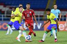 Colombia empat&oacute; 1-1 con Brasil y aplaz&oacute; su clasificaci&oacute;n en el Suramericano Sub 20