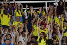 Colombia tuvo la mejor hinchada en su encuentro contra Brasil, en el Suramericano de F&uacute;tbol Sub20
