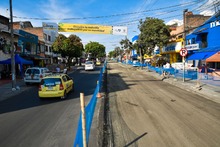 Calle 9 y carrera 1, corredores principales intervenidos con Obras de Corazón