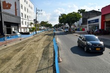 Calle 9 y carrera 1, corredores principales intervenidos con Obras de Corazón