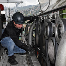 Trabajos de mantenimiento en el MIO Cable, a toda marcha