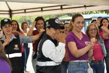 M&aacute;s de 30 mujeres de la Secretar&iacute;a de Seguridad y Justicia hicieron parte de la actividad de Defensa Personal