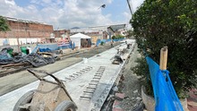 En los alrededores de la Galer&iacute;a Alameda se renuevan v&iacute;as en concreto r&iacute;gido
