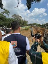 Alcalde Ospina inspeccion&oacute; avances de la obra Parque Pac&iacute;fico 