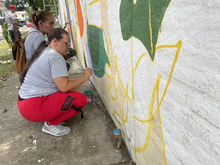 Con un mural, la comunidad del barrio La Independencia rinde homenaje a la naturaleza