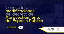 Proyecto Borrador por medio del cual se adopta el aprovechamiento econ&oacute;mico de espacio p&uacute;blico