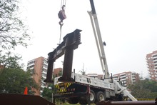 Estructura met&aacute;lica del Proyecto Integral Cristo Rey ya est&aacute; siendo instalada en el tramo 2