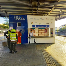 BiblioMIO de la Terminal Paso del Comercio fue nuevamente vandalizado