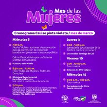 Conozca la programaci&oacute;n del D&iacute;a Internacional de la Mujer en Cali 