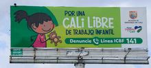Cali se pronuncia contra el trabajo infantil