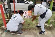 150 metros cuadrados de zona verde se recuperaron en el barrio El Jard&iacute;n
