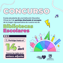 Mediante concurso se busca la imagen de la Red de Bibliotecas Escolares