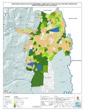 Mapa espacio publico efectivo por barrios (Zona Urbana)