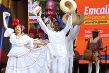 La cultura colombiana y el sabor cale&ntilde;o se tomaron el tour del trofeo de la Copa Mundial de F&uacute;tbol Femenino