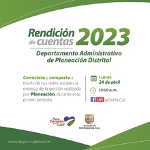 Primera rendici&oacute;n de cuentas de Planeaci&oacute;n Distrital