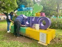 Parque de La M&uacute;sica se enluci&oacute; con jornada de limpieza y ornato