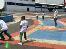 Ni&ntilde;os del Liceo Mentes Creativas en Acci&oacute;n disfrutaron en la Plazoleta Ol&iacute;mpica