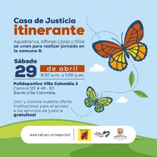 Altos de Jord&aacute;n y Villacolombia reciben Casa de Justicia Itinerante este s&aacute;bado 29 de abril