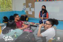 Talleres de sensibilizaci&oacute;n y motivaci&oacute;n para los estudiantes de las IEO sobre el PAE.