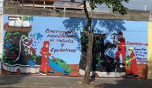 Infraestructura entrega mural &lsquo;Masculinidades no violentas y equitativas&rsquo; para reivindicar rol de la mujer