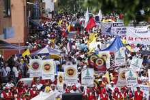 Secretar&iacute;a de Seguridad destaca comportamiento de marchantes en el D&iacute;a Internacional del Trabajo