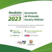 La Secretar&iacute;a de Vivienda rendir&aacute; cuentas el 24 de mayo