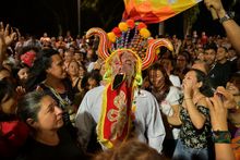 Culturas ind&iacute;gena, mexicana y ecuatoriana se integraron en la Loma de la Cruz