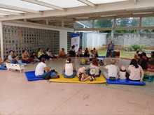 Celebramos una jornada de cuidado y mimos con las madres de la comuna 10 de Cali