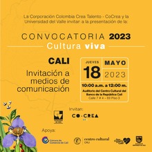 CoCrea presentar&aacute; en Cali su Convocatoria 2023 &lsquo;Cultura Viva&rsquo;