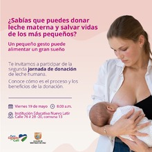 Este 19 de mayo se celebra el &lsquo;D&iacute;a Mundial de la donaci&oacute;n de leche humana&rsquo;