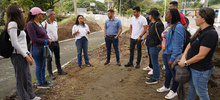 La nutria del R&iacute;o Cali, tambi&eacute;n se fue de recorrido por las obras de Parque Pac&iacute;fico